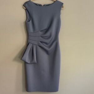 Eliza J Sophisticated Sleeveless Blue Gray Dress